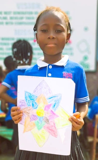 Students participating in class